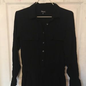 Madewell XS black pull-on jumpsuit